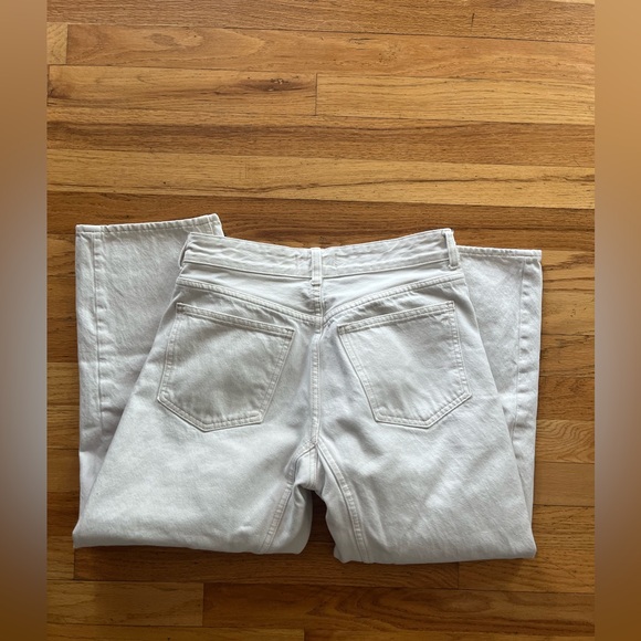 Madewell The Darted Barrel-Leg Jean Petite Size 25 in White - Picture 6 of 6